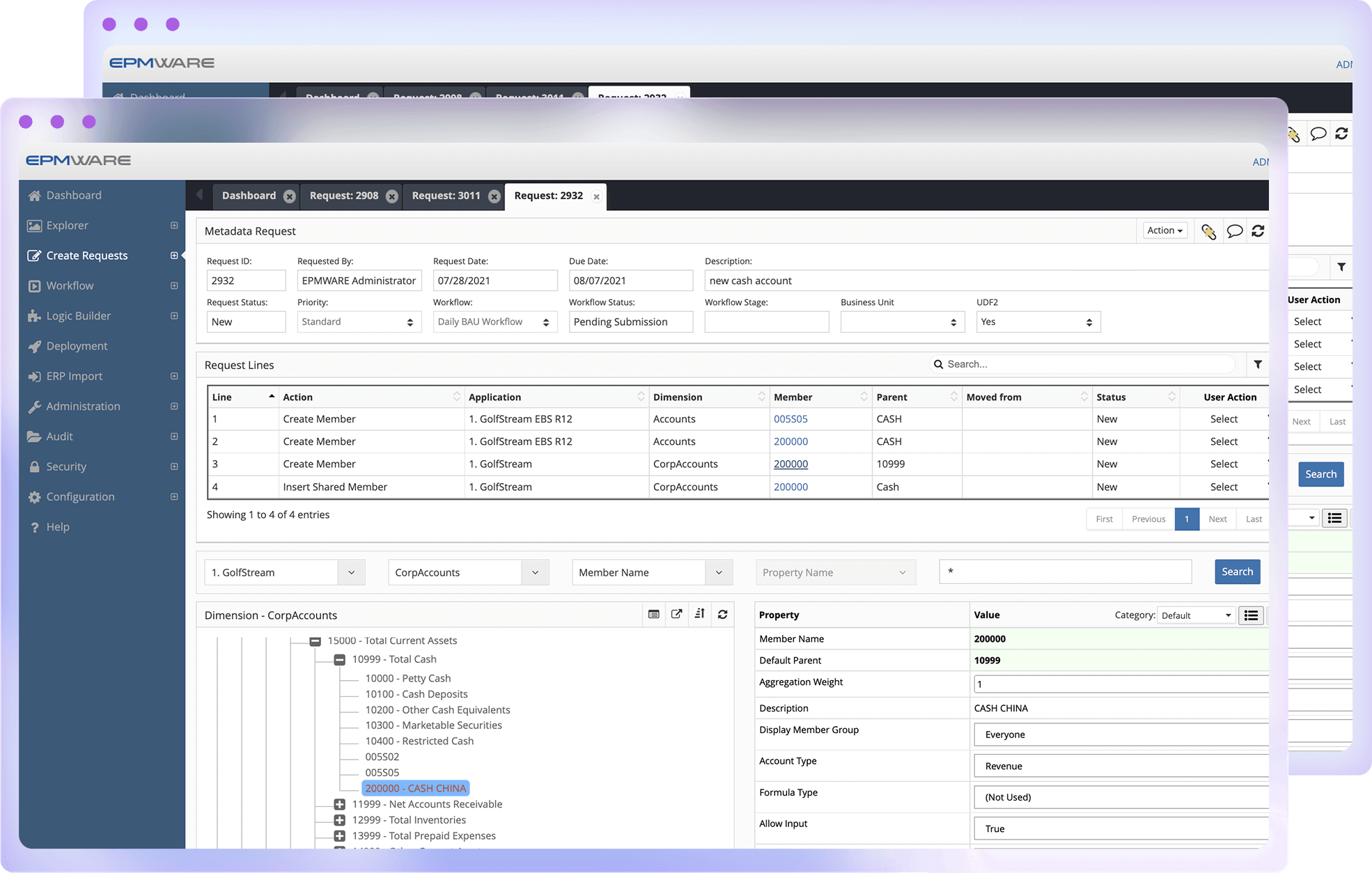 EPMware demo screenshot